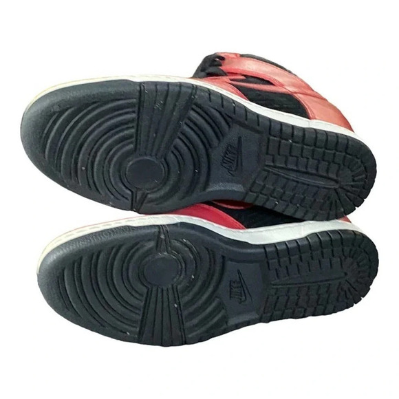 Nike ID Dunk Sky Hi Hidden Wedge Womens 6.5, UK 4, Black Red Sneakers 528899-016 - Picture 9 of 12